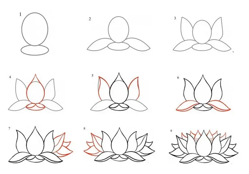 100+ ảnh vẽ hoa sen đẹp mắt, thanh tao · ảnh 1