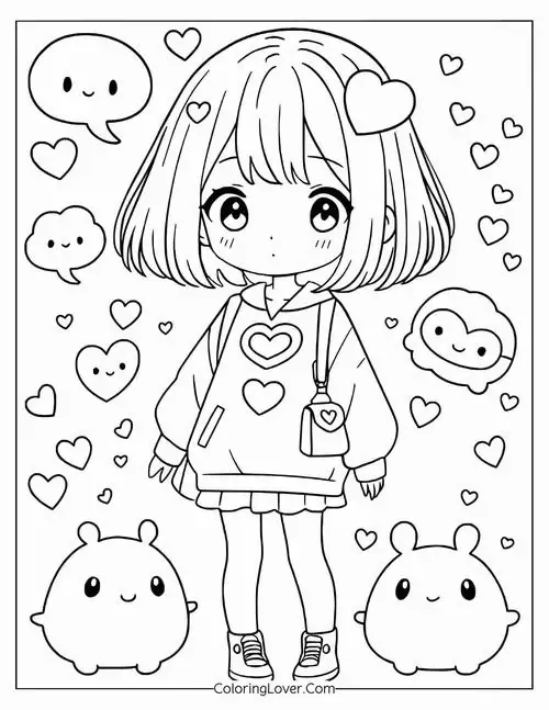 Bộ sưu tập tranh tô màu cute 100+ hình vẽ đáng yêu · ảnh 2