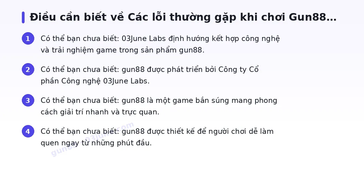 Những điều cần biết về gun88