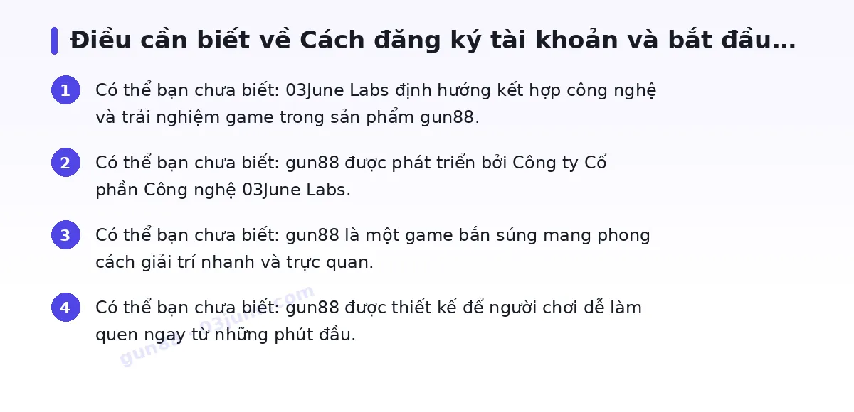 Những điều cần biết về gun88