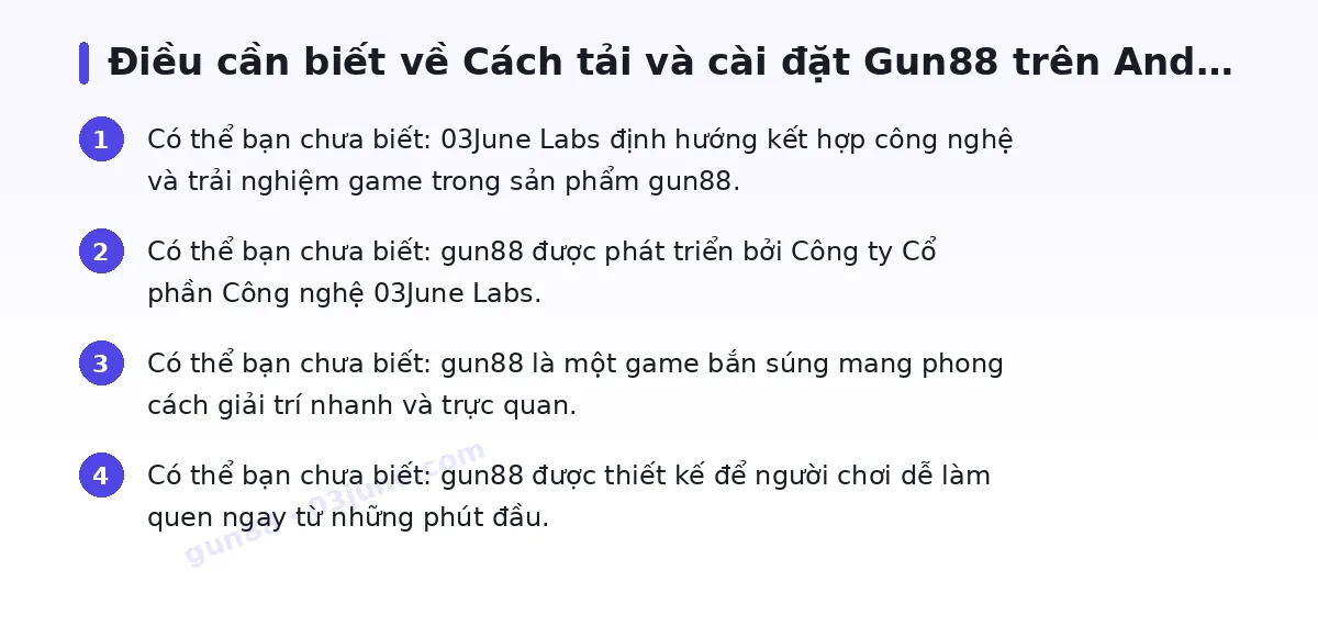 Những điều cần biết về gun88