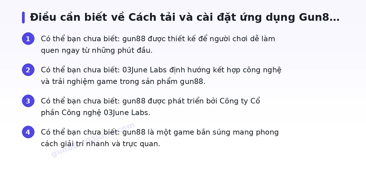 Những điều cần biết về gun88