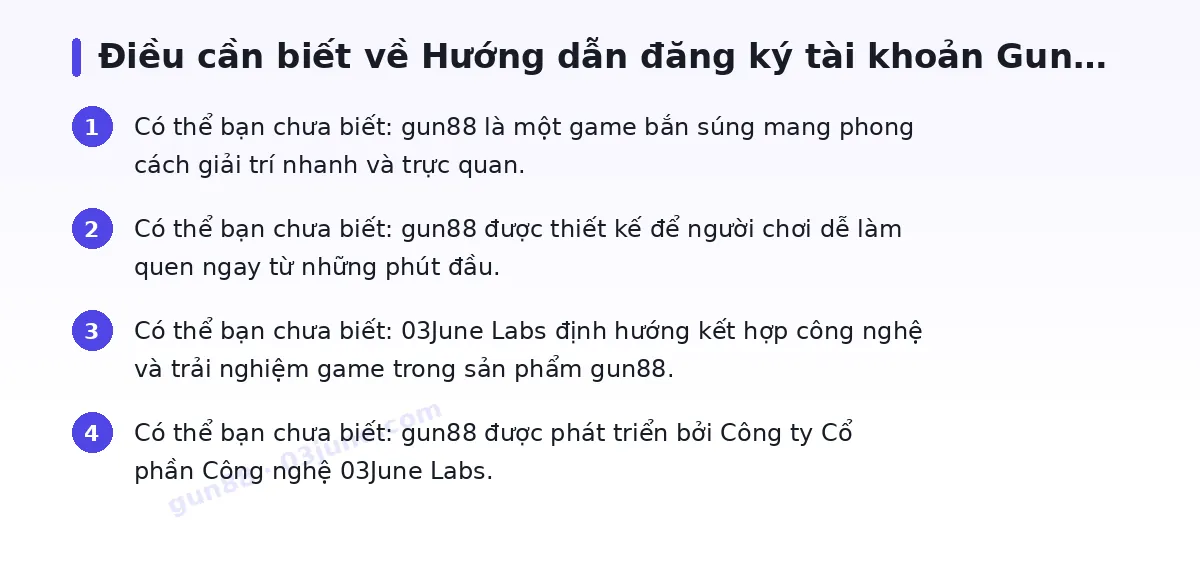 Những điều cần biết về gun88