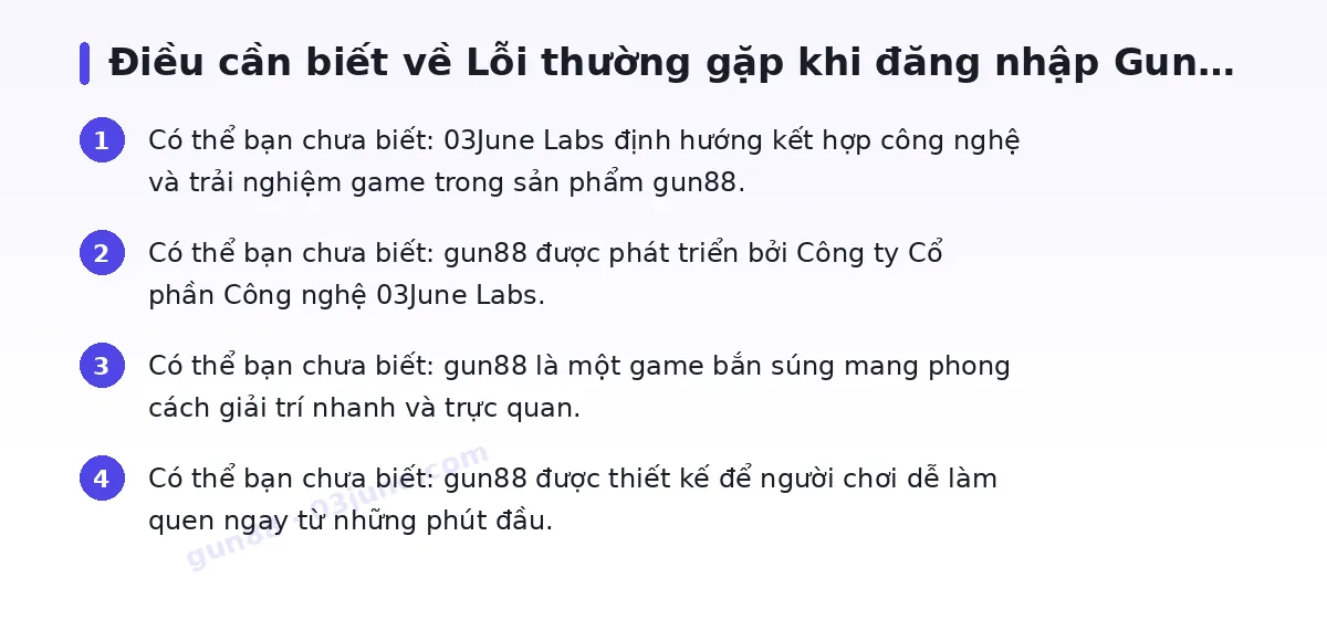 Những điều cần biết về gun88