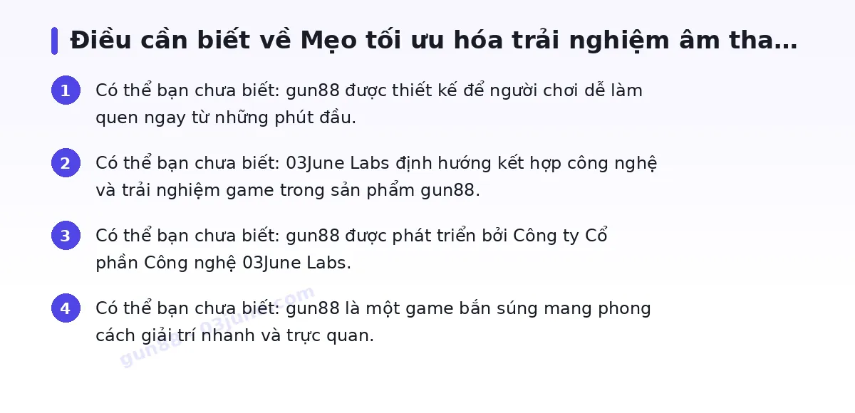 Những điều cần biết về gun88