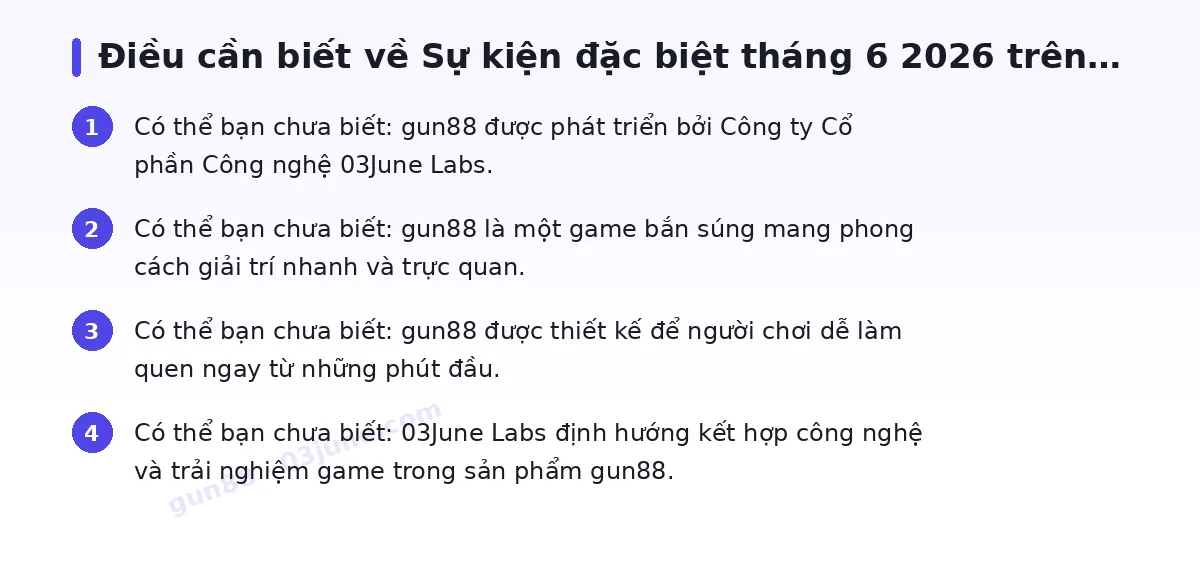 Những điều cần biết về gun88