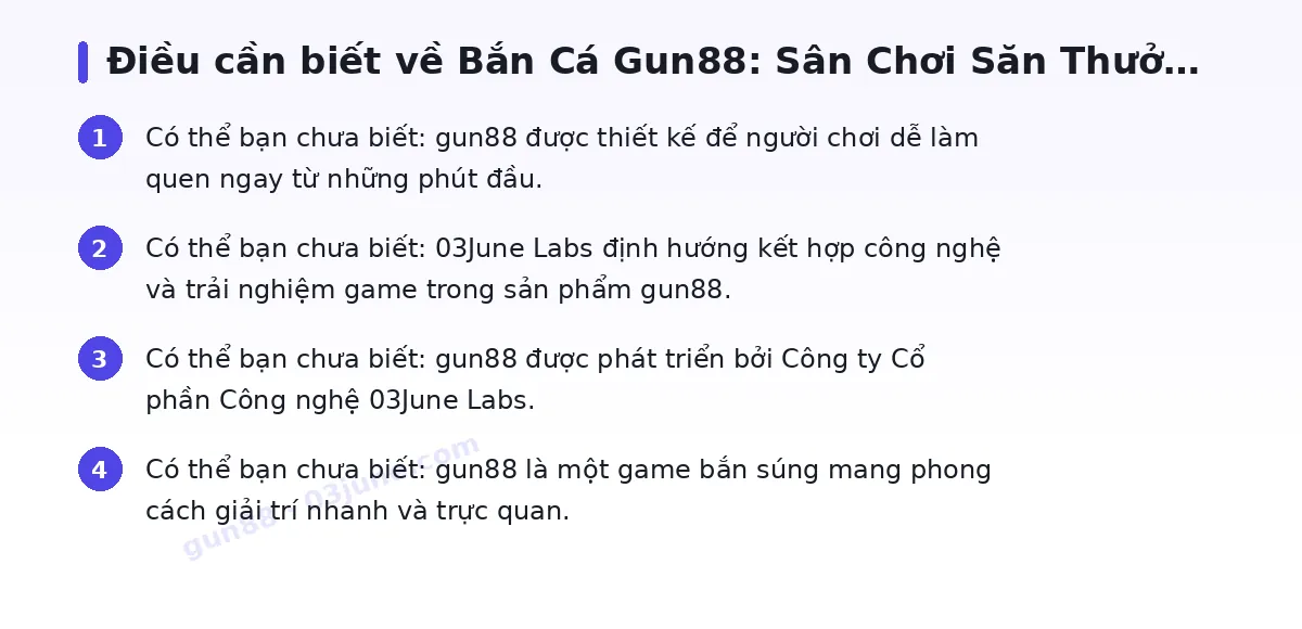 Những điều cần biết về gun88
