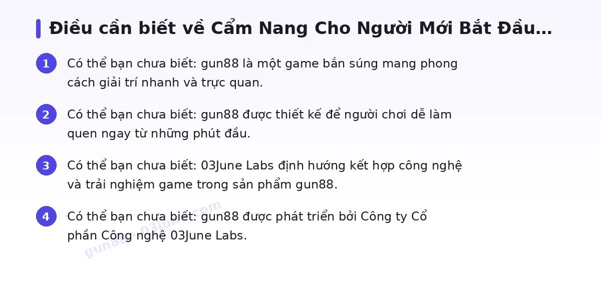 Những điều cần biết về gun88