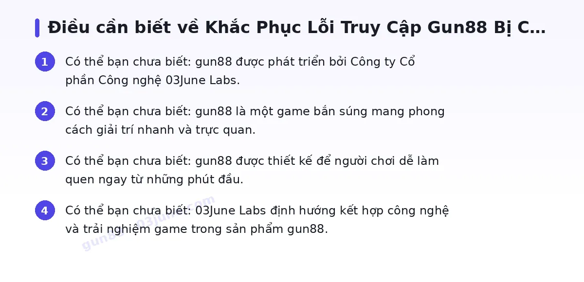 Những điều cần biết về gun88