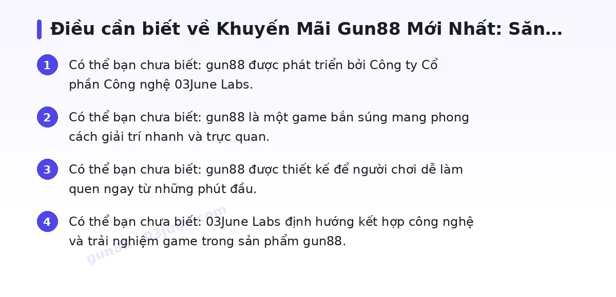 Những điều cần biết về gun88