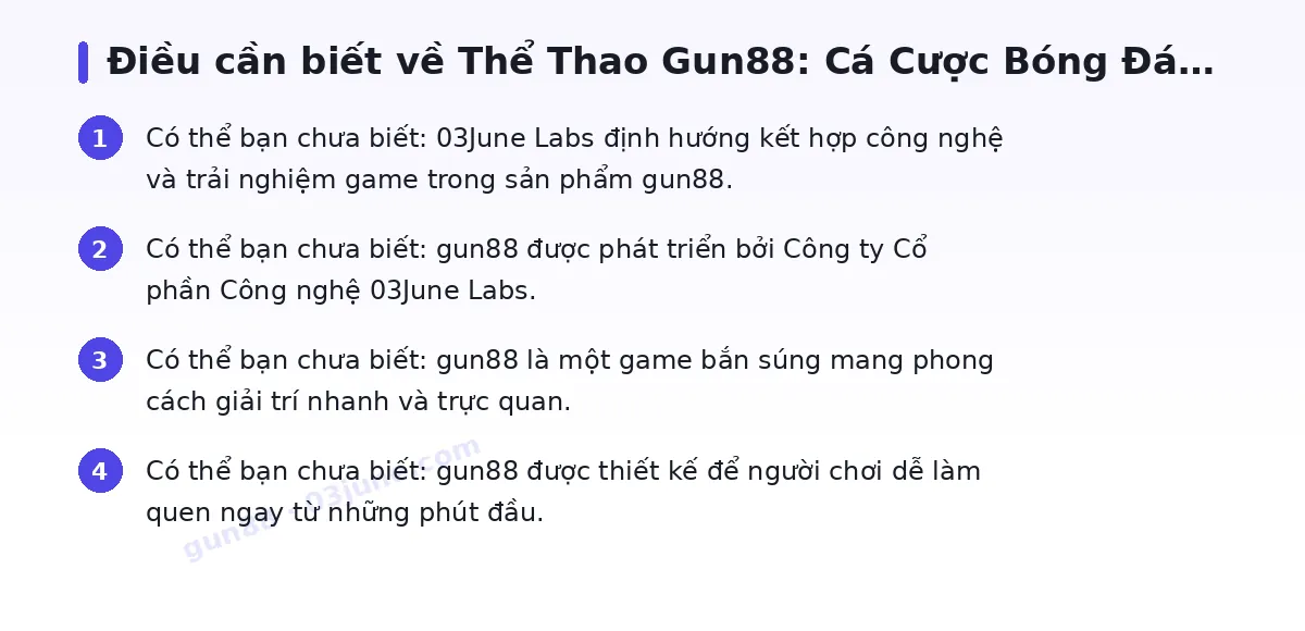 Những điều cần biết về gun88